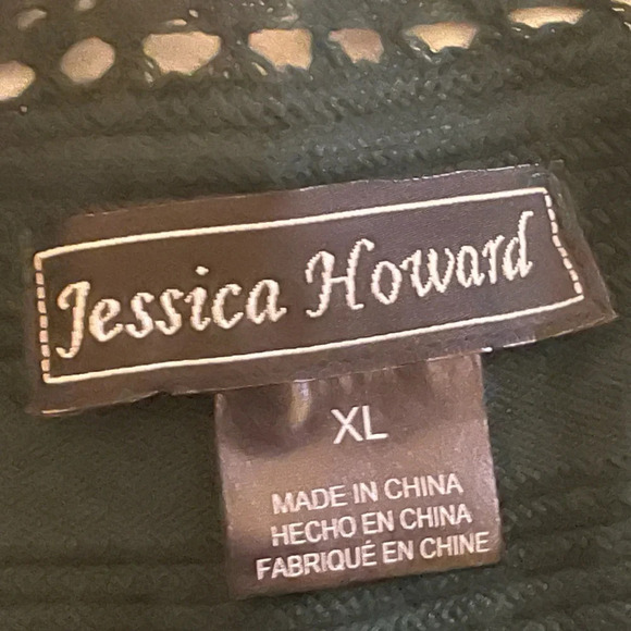 Vintage Jessica Howard Forest Green Woman’s Sweater Dress Size XL - Picture 6 of 7